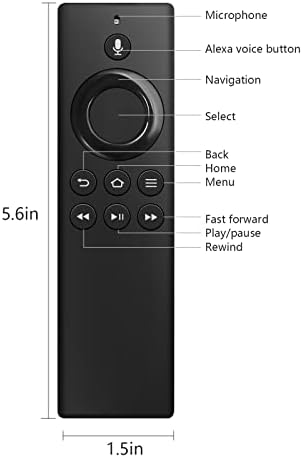 Разменени на глас дистанционно управление (2-ро поколение) DR49WK B PE59CV подходящ за Firee TV, Firee TV Stick Box, Firee TV Cube