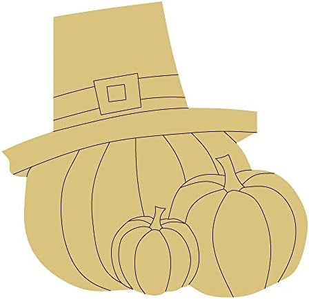 Дизайн за тиква овесена Шапки по Подобие на Деколте Незаконченная Дървена Книжка-за Оцветяване на Деня на Благодарността Есенна