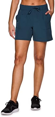 Дамски къси панталони RBX Active Свободно Cut от Дишаща Вентилирани Еластична тъкан за скандинавско ходене с джобове