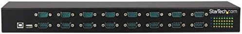 StarTech.com USB към сериен хъб - 16 порта за Монтиране на COM-порта за Монтиране на багажник с възможност за последователно свързване Hub FTDI USB към RS232 (ICUSB23216FD)