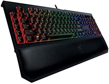 Razer BlackWidow Chroma V2, Ръчна детска клавиатура с подсветка RGB, Ергономична поставка за китката - Ключове Razer Green (обновена)