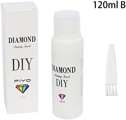FIYO Diamond Живопис Sealer, 120 МЛ Diamond Лепило За рисуване, Лепило, Быстросохнущий Инструмент Направи си сам, Diamond Художествен