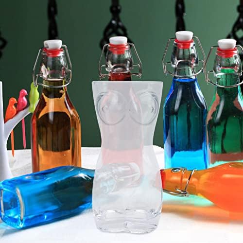 ERINGOGO Прозрачни Чаши Lady Glass, Дамски Стъклена Чаша за Тяло, 400 мл Чашки във формата на тялото за Шампанско, Уиски, Бира,