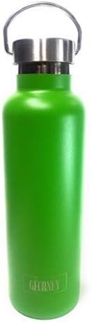 Бутилка за вода с прахово покритие от неръждаема стомана GÉORNEY Anti Scratch с двойни стени и капак от неръждаема стомана (бутилка