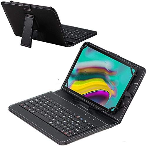Черен калъф-клавиатура Navitech е Съвместим с таблетен Honor Pad X6 9,7 LTE