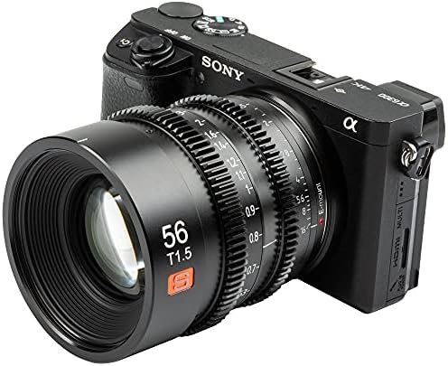 Кинообъектив VILTROX 56 mm T1.5 за Sony E-Mount, кинообъективы APS-C с голяма бленда, конструкция на механизма за повторение на фокусиране