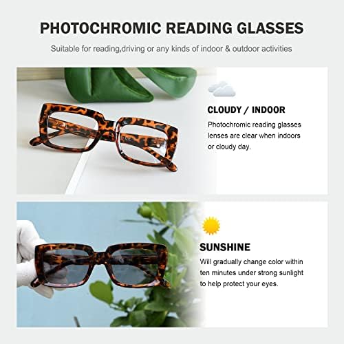 Eyekepper Преходни фотохромичните очила за четене за жени, черни +3,00