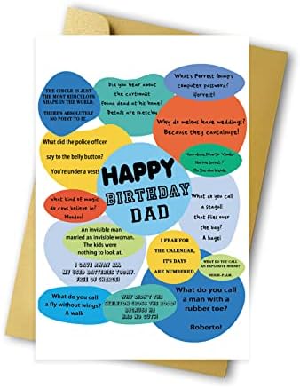 Хумористичен Картичка за Деня на бащата за татко, Весела Картичка с Вицове за рождения Ден на татко, Различни Картички с Вицове за рождения