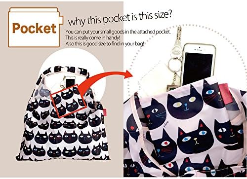 Дизайнерски Японската Власатка кученце за Еднократна употреба, Сгъваема чанта за пазаруване в хранителни магазини, стираемая в колата / Капацитет 44 паунда (разлик?