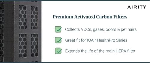 Комплект сменяеми филтри Airity за Пречистване на въздуха серия IQAir HealthPro | Комплект от 3 филтри