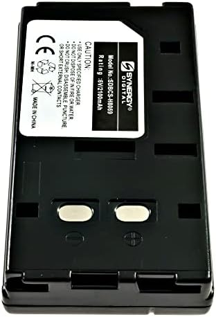 Батерия цифрова видеокамера Synergy, който е съвместим с вашата камера Fisher ДСИЦ-P701, (Ni-MH, 6, 2100 mah) голям капацитет, подмяна на батерия Sony NP-55