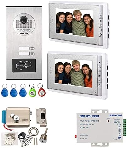 Система за Видеодомофон в апартамент AMOCAM и Електрическото Управление на Вратата Брава и захранване на 12 В Подкрепа Отключване