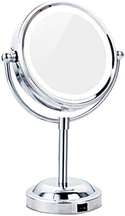 Увеличително Огледало NEOCHY с Осветление, Огледало за Тоалетка Маса с Подсветка, Двустранно Огледало Безжично С Батерии,