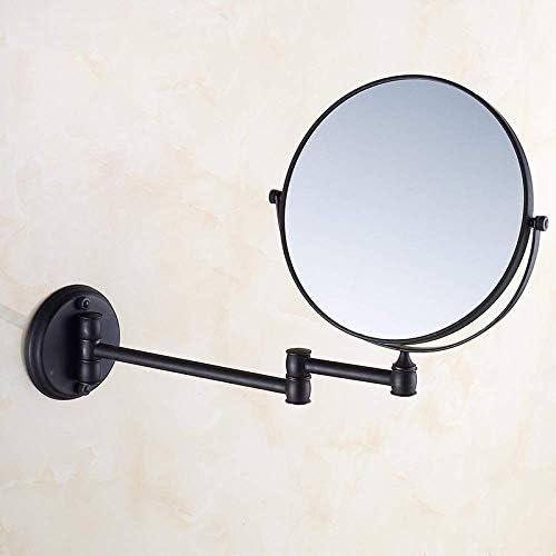 LIANXIAO - Тоалетен огледало, Огледало За грим, Въртящо се на 360 Градуса с 3-Кратно Увеличение, Выдвижное Кръгло За Бръснене