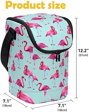 Дамски Чанта за обяд GUEROTKR, Кутия за Обяд за мъже, Мъжки Кутия за Обяд, розово фигура на животното фламинго