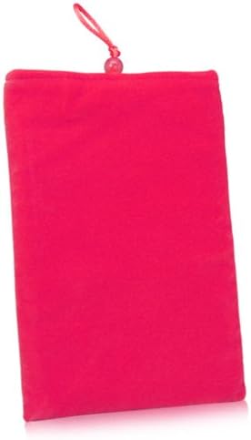 Калъф BoxWave, който е Съвместим с Laizeske DRCN7 (Case by BoxWave) - Кадифена торбичка, Мек ръкав от велюровой плат с завязками за Laizeske DRCN7 - Cosmo Pink