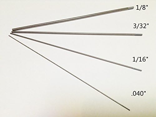 WeldingCity 10-pk Вольфрамовый пръчката за заваряване TIG премиум клас с 2.0% разтвор на покритие (сив, EWCe20) 1/16 x 7 | 10 бр.