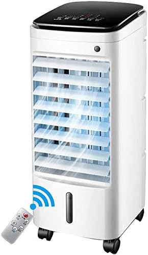 Преносим климатик, мобилен климатик вентилатор за изсушаване на въздуха климатик с водно охлаждане, един изпарителен охладител бял вариант на дистанционно управл