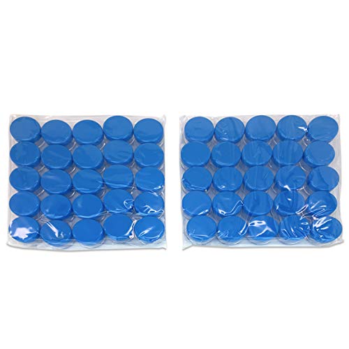 (Брой: 2000 броя) Кръгли прозрачни буркани Beauticom 5 г / 5 мл със сини капаци за Ексфолианти, масла, Тоник, Балсами, кремове,