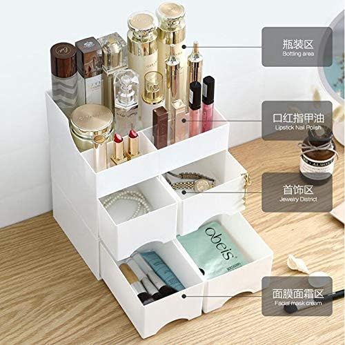 Чекмеджето за съхранение на козметика Anncus, голям, спалня, грижи за кожата, тенис на тоалетка, червило, средства за грижа за кожата, пластмаса