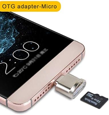 Четец на карти мобилен телефон SBSNH Mini USB, Micro SD TF четец за карти памет с OTG Адаптер USB 3.1 четец за карти памет (Цвят: A)