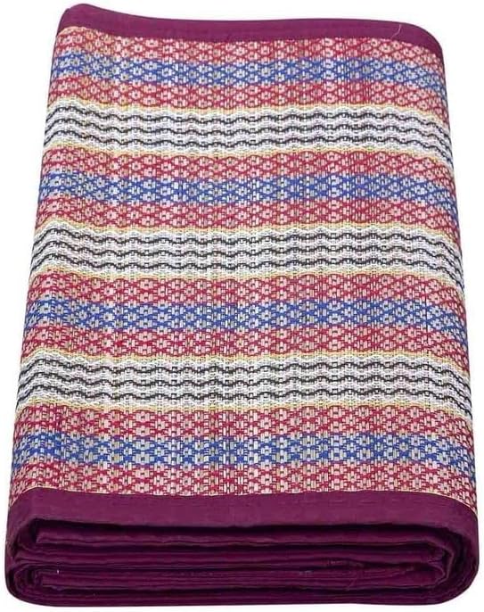 Ретро Текстилна подложка за ръчно изработени Chatai Madhur на Penka Grass, сгъната на 3 събиране, се Използва за Сядане, Йога, Медитация и постелки