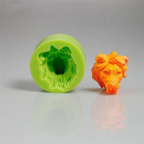 Малък Размер 3D Лъвската Глава Формата на Лицето Силиконова Форма за направи си САМ Шоколадови Бонбони, Торта, Украса За празни