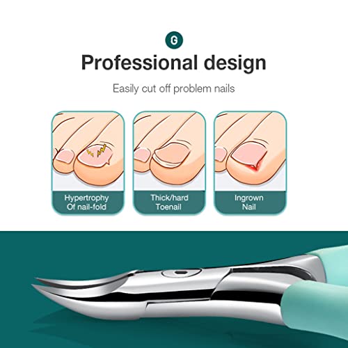 BDYCZ Ножица за нокти на краката си Професионален инструмент за педикюр нокторезачки Срещу вросшего лакътя процес, Маникюр (Цвят: както