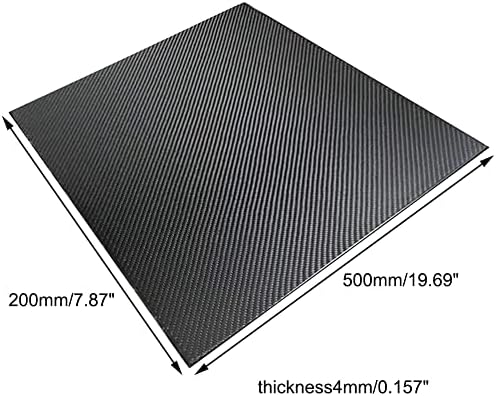 Ламинат от въглеродни влакна BAIWANLIN, Саржевый матиран с висока твърдост 200 мм ×500 ммтолщина0.5мм1мм1.5мм2мм2.5мм3мм3.5мм4мм5мм,