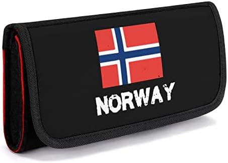 Националната Гордост Норвегия, Норвежки Флаг Калъф за Носене на Ключа Защитна Чанта За Съхранение с Офиси Игрални карти