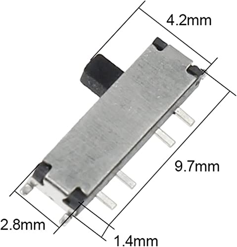 Бутон за включване 10ШТ GMT-12C03-07 8-пинов превключвател Micro SMD вкл-Изкл-вкл 1P2T Ключ