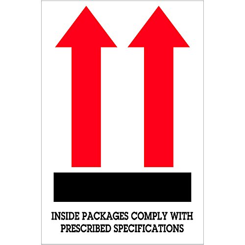 Отгружаем сега лента логически етикети SNDL1480, вътрешни опаковки Отговарят на ..., и Стрелка, 4 x 6, червено /Бяло/черно