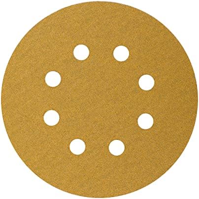 Шлифовъчни дискове Basics с 8 дупки за куки и вериги - Различна песъчинки, 5 инча, 100 броя в опаковка