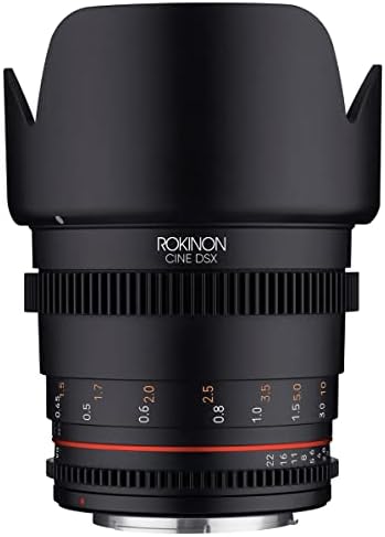 Rokinon 24 мм, 35 мм и 50 мм, 85 мм Т1.5 Cine DSX с 4 обективи за Canon EF, Комплект с калъф за носене, Комплект за почистване, Кърпа за почистване
