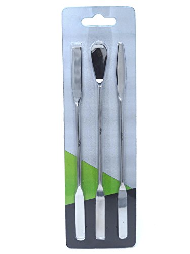 Комплект от 3 Различни Двойни Плешки за смесване в Микролаборатории с Дължина 7 инча, Универсални Ножове от неръждаема стомана