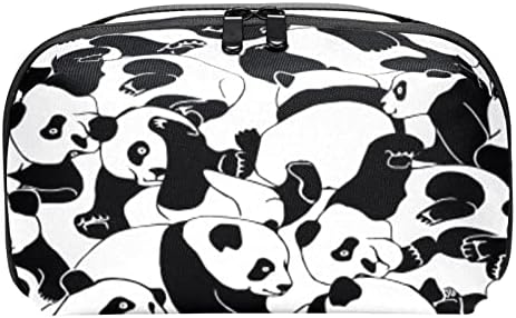 Органайзер за електроника, косметичка, органайзер за пътуване с електроника, техническа чанта, безшевни модел под формата на панда