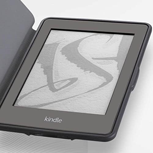 Калъф за 6 Kindle Paperwhite 10-то поколение 2018 (номер на модела PQ94WIF) - Лек калъф от изкуствена кожа с функция за автоматично преминаване
