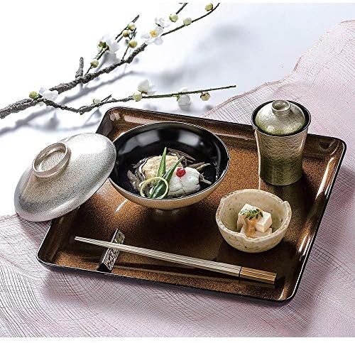 福井クララフトト(Fukui Craft) Тава за ориз Obon Bon ABS 5-72-12, 45,6 × 45,6 ×2,7 см, кафява