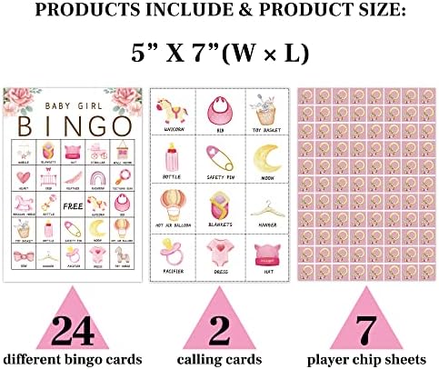 Розова Играта на бинго с цветен модел за къпане на Бебето, за къпане на бебето, За да се установи пола, Празнични Игри,