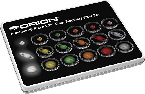 Комплект цветни планетарни филтри Orion 5453 Премиум-клас 1,25 инча от 20 части (различни цветове)