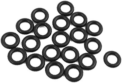 X-DREE 20 бр Черно 4,5 mm x 1,8 mm Маслостойкое О-пръстен O-образна форма от NBR Каучукови уплътнители (20 Piezas Негър 4,5 mm x 1,8 mm Anillo