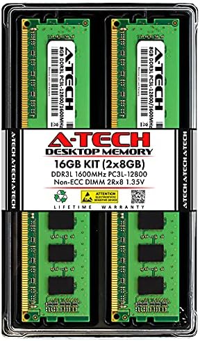 Комплект оперативна памет A-Tech 16 GB (2x8 GB) за Dell OptiPlex 5040, 3040 (СФФ/MT) | DDR3/DDR3L 1600 Mhz DIMM-ове PC3L-Надграждане