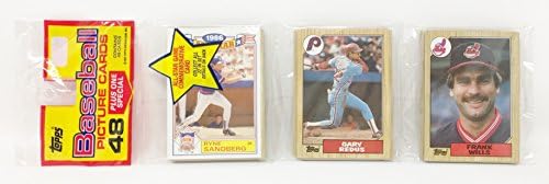 1986 Нераспечатанный набор от 48 бейзбол подпори + 1 Възпоменателна картичка на всички звезди - Райн Сэндберг Чикаго Къбс (общо 49 картички)