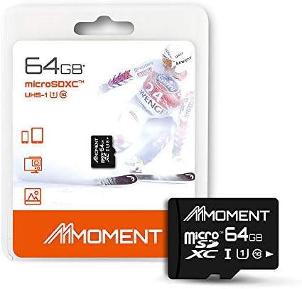 Карта Moment microSDXC, 64 GB, съвместими с UHS-I клас 10 (U1), Максимална скорост на четене на 85 MB/сек