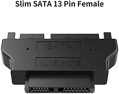 Създаване на кабел SATA 22Pin Male to Slim SATA 13Pin Female Adapter, Тънък Адаптер SATA 2,5 Конвертор за Sata 22Pin в Slim 13pin Female