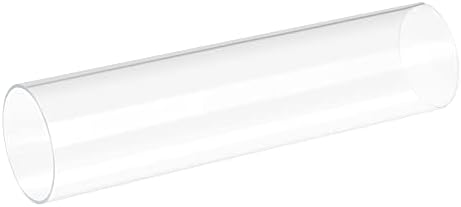 Акрилна тръба MECCANIXITY Твърда Кръгла тръба е Прозрачна 44 mm (1,7 ) ID 50 мм (2) OD 305 mm (12), за Лампи и фенери, система за водно