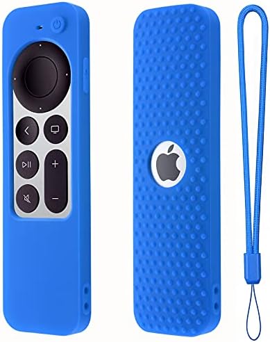 Силиконов калъф за дистанционно управление Siri на Apple TV Remote (2-ро поколение) Мек гумен калъф за дистанционно управление