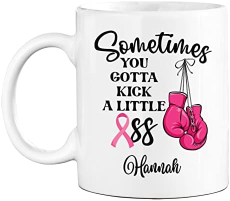 Светът бокс Чаша за борба с рака на гърдата, Понякога е Необходимо малко да сритам задника, Персонализирани Подаръци За Повишаване