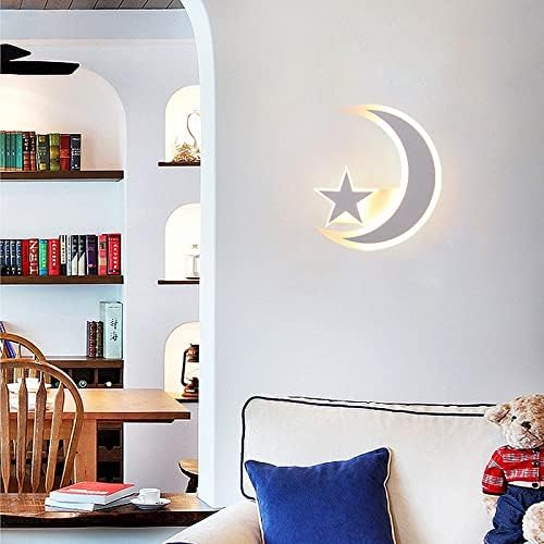 RHYNIL led монтиране на лампата във формата на звезда и Луната, съвместим с детска стая, мультяшные стенни лампи, съвместими с осветление
