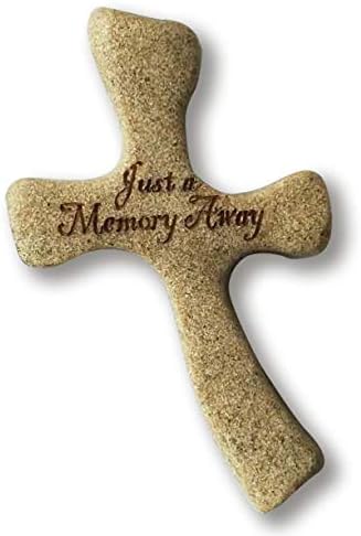Подарък Абатство (Abbey & CA Gift Just A Memory Away Молитвен Кръст с карти, Размери 2,75 x4x0,75, мулти